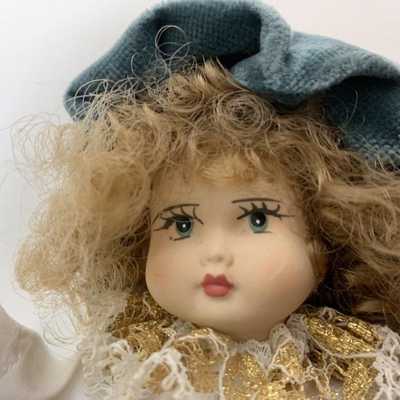 Vintage Di Garanzia Capodimonte Original Porcelain Doll 8” Made In Italy - Picture 2 of 9
